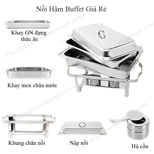 Cấu tạo nồi hâm buffet giá rẻ