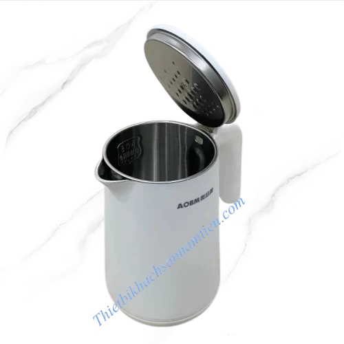 Ấm Đun Nước Siêu Tốc, Bình Đun Nước Siêu Nhanh 1 Lít Trắng