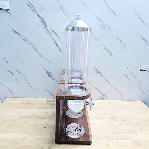 Bình Đựng Ngũ Cốc 3 Ngăn Chân Gỗ 12L Tiệc Buffet NT0314018