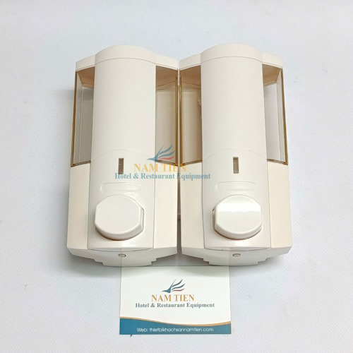 Bình Đựng Sữa Tắm, Dầu Gội, Nước Rửa Tay Xà Phòng Đôi Trắng NT0218071