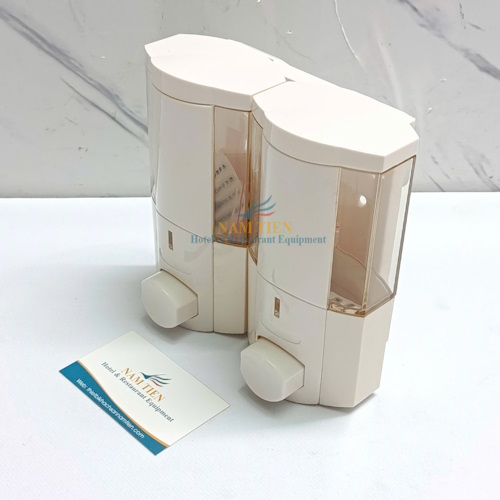 Bình Đựng Sữa Tắm, Dầu Gội, Nước Rửa Tay Xà Phòng Đôi Trắng NT0218071