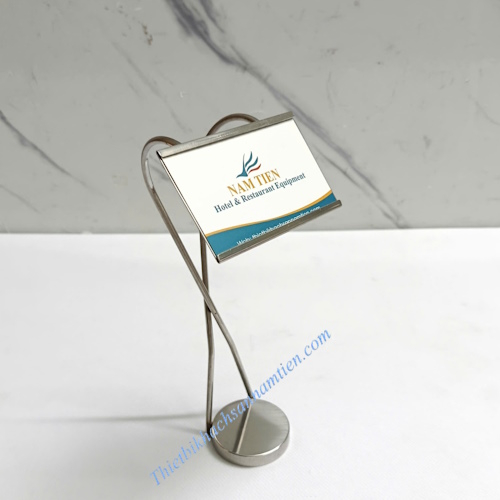 Cây Kẹp Menu Để Bàn Inox Chữ X