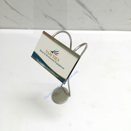 Cây Kẹp Menu Để Bàn Inox Chữ X
