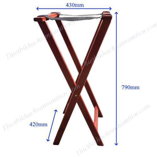 Chân kệ/ giá đỡ gỗ để khay phục vụ quầy bar, nhà hàng xếp gọn