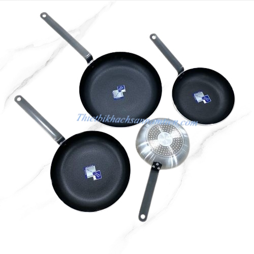 Chảo Chống Dính CánThép 2 Đáy Size Ø300*H55mm