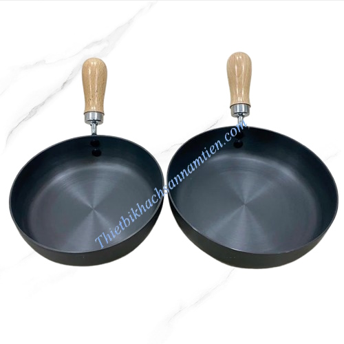 Chảo Chống Dính Mini Cán Gỗ, Đáy Từ Size 20CM