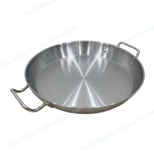 Chảo Inox 2 Đáy 2 Quai Cao Cấp Size 36cm, 40cm, 60cm