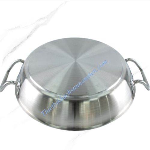 Chảo Inox 3 Đáy 2 Quai Size 60cm NT0703036