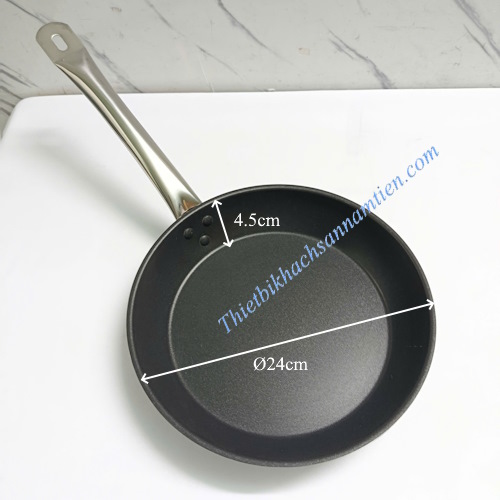 Chảo Inox 3 Đáy Chống Dính Size 24cm x 4.5cm NT0703071