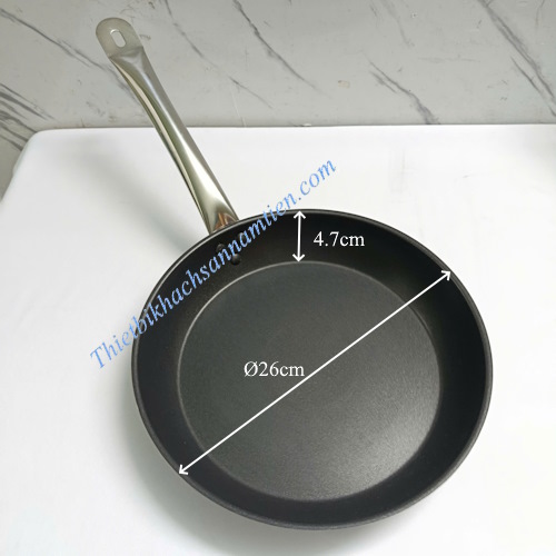 Chảo Inox 3 Đáy Chống Dính Size 26cm x 4.7cm NT0703072