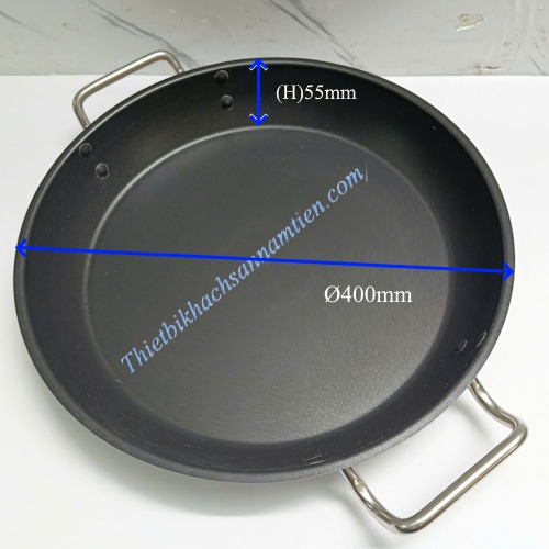 Chảo Inox Chống Dính 2 Quai Đáy 2 Lớp Size 40Cm NT0703028