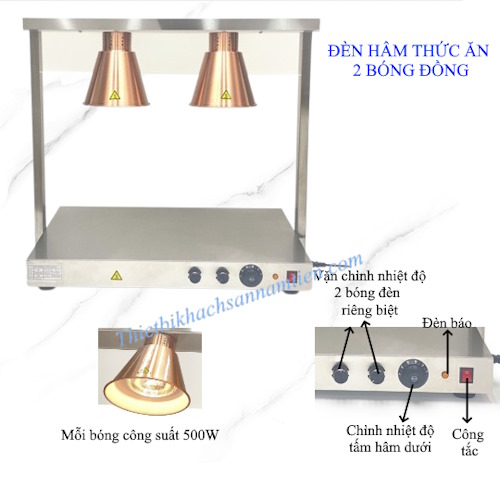 Đèm Hâm Nóng Thức Ăn 2 Bóng Đồng NT0303060