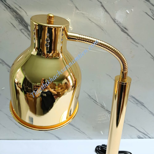 Đèn hâm nóng thức ăn buffet 1 bóng inox vàng