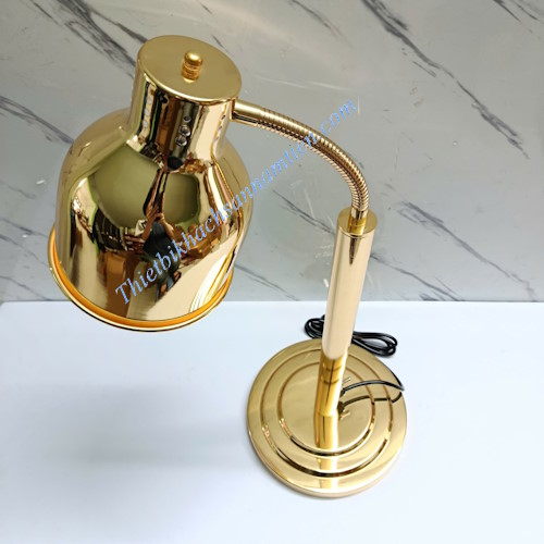 Đèn hâm nóng thức ăn buffet 1 bóng inox vàng