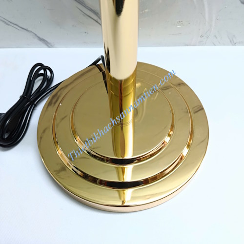 Đèn hâm nóng thức ăn buffet 1 bóng inox vàng