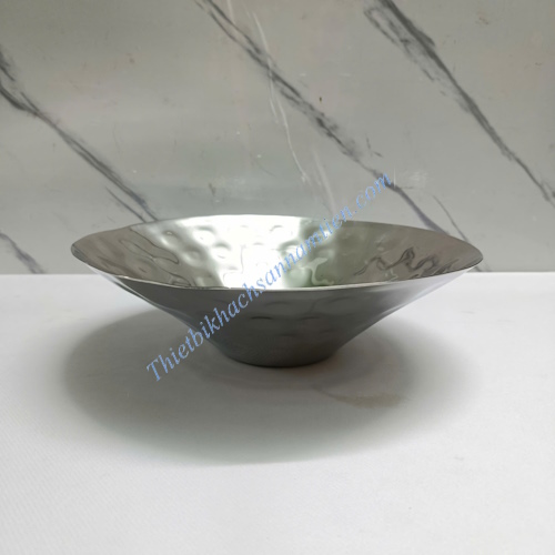 Dĩa Inox Tròn Trưng Bày Thức Ăn Size 36Cm