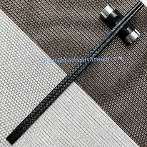 Đũa Nhựa Đen Caro Vuông NT0415015