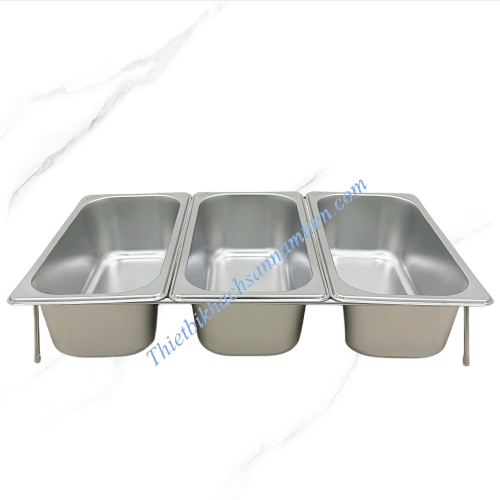 Kệ Trưng Bày Buffet Nắp PC 3 Ngăn [ 3 Khay GN 1/*mm]