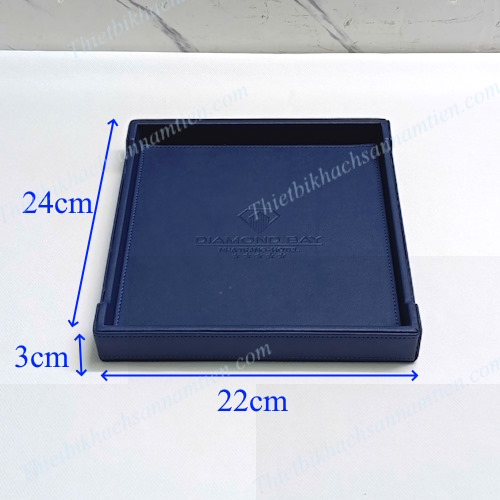 Khay Amenities Bọc Da Simili - Khay Đựng Đồ Tiêu Hao NT0203001