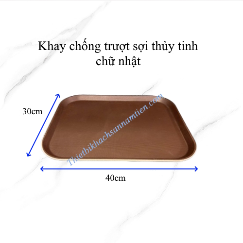Khay Chống Trượt Sợi Thủy Tinh Chữ Nhật 30x40cm NT0603010