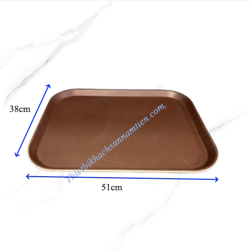 Khay Chống Trượt Sợi Thủy Tinh Chữ Nhật 38x51cm NT0603012