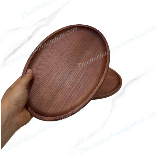 Khay Gỗ - Dĩa Gỗ Óc Chó Hình Oval Trưng Bày Thức Ăn Lớn