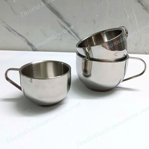 Ly Inox 2 Lớp Có Tay Cầm 250ML- Ly Inox 304 Hàn Quốc NT0416042