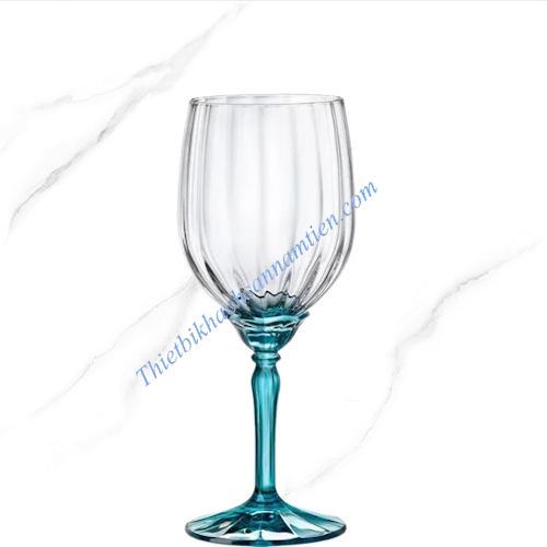 Ly Rượu Thủy Tinh Bormioli Rocco Florian 380ml Màu Xanh 199418BCG