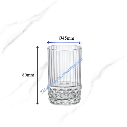 Ly Thủy Tinh Bormioli America 20s Short 80ml 122148BCC