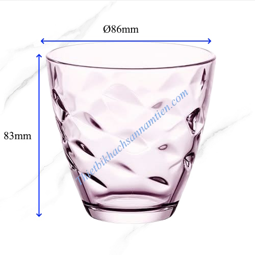 Ly Thủy Tinh Bormioli Flora 260ml Tím 384410V