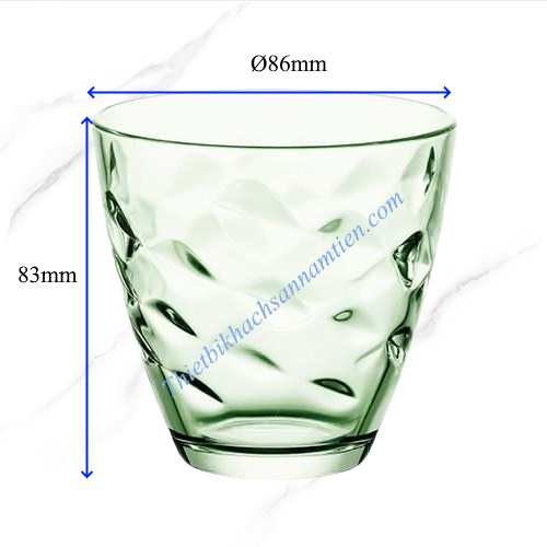 Ly Thủy Tinh Bormioli Flora 260ml Xanh Lá 384420V