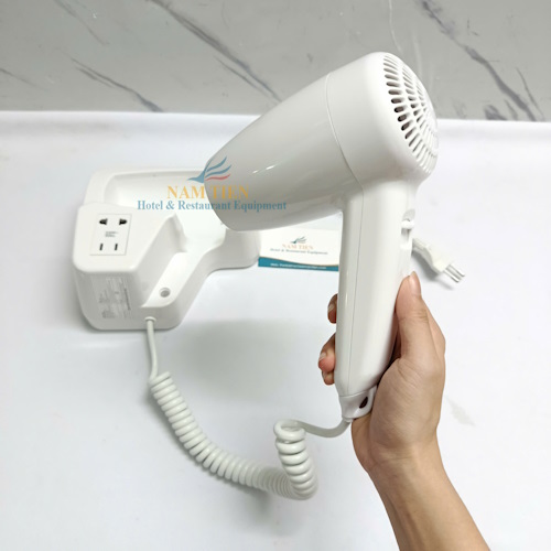 Máy Sấy Tóc Gắn Tường Có Ổ Cắm Khách Sạn NT0213114