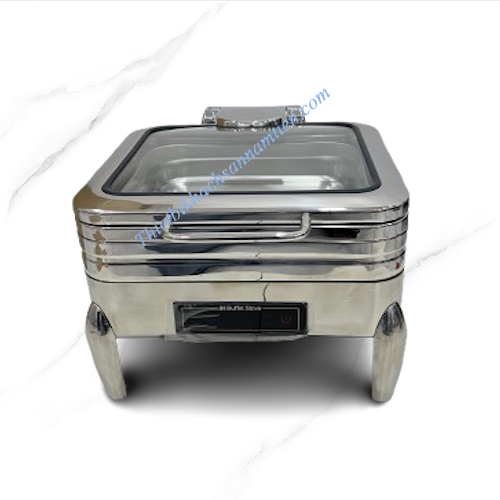 Nồi Hâm Buffet Điện Inox 304 Vuông Điều Khiển Cảm Ứng Chân Cong