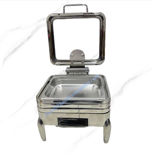Nồi Hâm Buffet Điện Inox 304 Vuông Điều Khiển Cảm Ứng Chân Cong