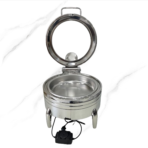 Nồi Hâm Buffet Điện Tròn Inox 304 Chân Bầu Kỳ Lân