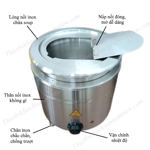 Nồi Hâm Soup Inox Buffet Điện 11 Lít NT0315017