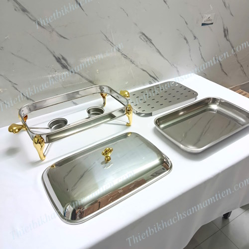 Nồi Hấp Cá Inox, Khay Hấp Cầy, Cá, Thịt, Hâm Buffet