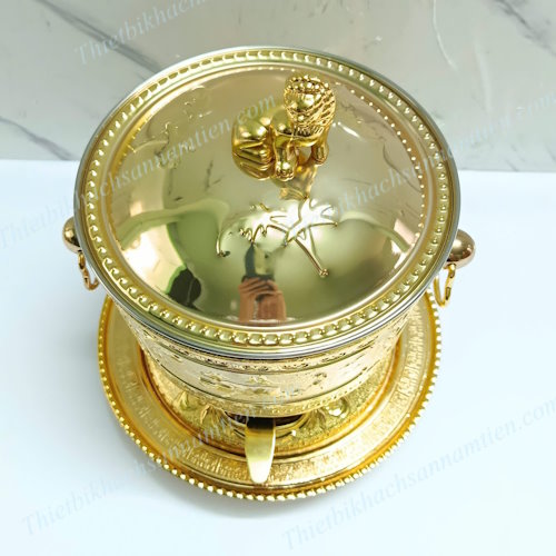 Nồi Lẩu Sư Tử Vàng Hoàng Gia - Nồi Lẩu Inox 304 Cổ Điển