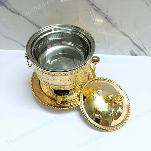 Nồi Lẩu Sư Tử Vàng Hoàng Gia - Nồi Lẩu Inox 304 Cổ Điển