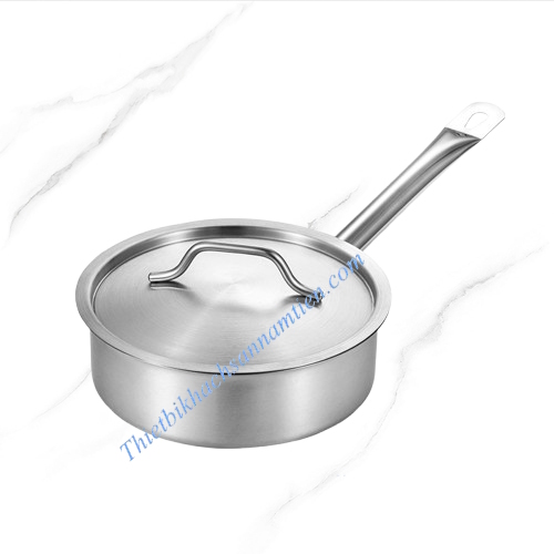 Nồi Nấu Sốt Inox 3 Đáy Thân Thấp Size 240 x H80mm NT0702056