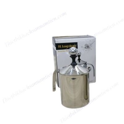 Ca Đánh Sữa Lạnh Tạo Bột Inox 800ML Có Nắp