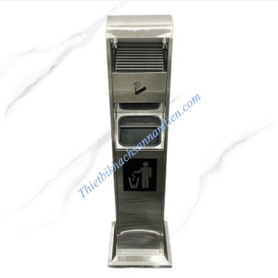 Cây Gạt Tàn Thuốc Inox - Thùng Rác Gạt Tàn NT0103077 