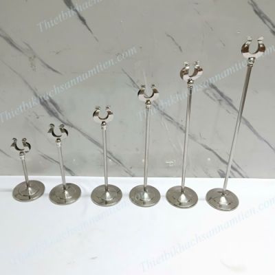 Cây Inox Kẹp Menu, Kẹp Số Bàn, Bảng Tên Món Ăn Buffet