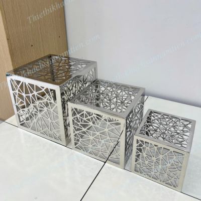 Chân Đế Inox Trưng Bày Buffet Vuông NT0309153