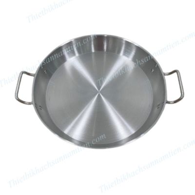 Chảo Inox 3 Đáy 2 Quai Cao Cấp Size 36cm