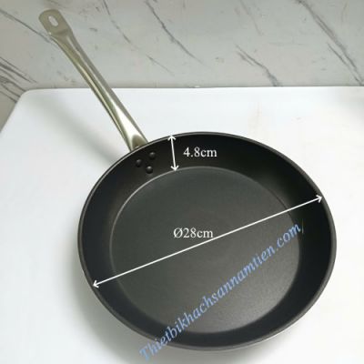 Chảo Inox 3 Đáy Chống Dính Size 28cm x 4.8cm NT0703073