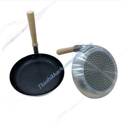 Chảo Nhật Chống Dính Cán Gỗ Size 19CM