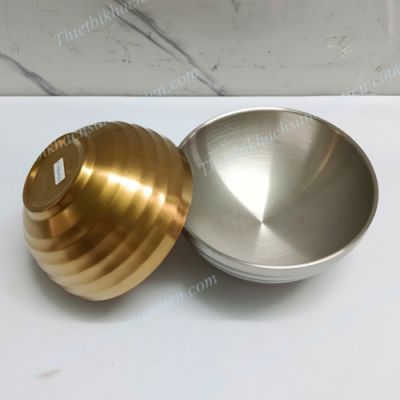 Chén Inox 304 2 Lớp Cách Nhiệt Kiểu Hàn Quốc Chống Nóng NT0416051