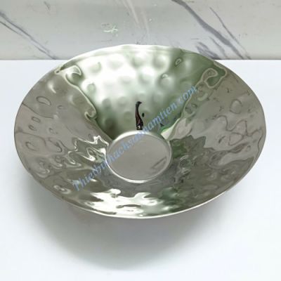 Dĩa Inox Tròn Trưng Bày Thức Ăn Size 36Cm