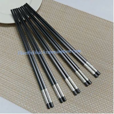Đũa Nhựa Đen Cao Cấp Đầu Bọc Kim Loại NT0415013